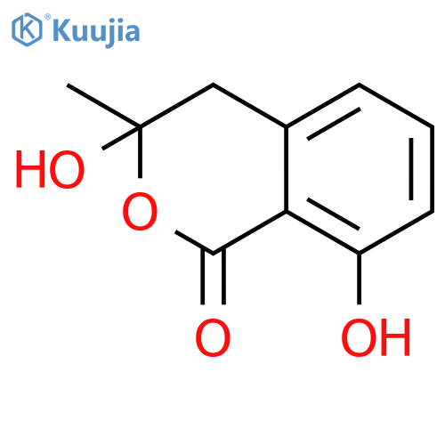 1H-2-Benzopyran-1-one,3,4-dihydro-3,8-dihydroxy-3-methyl-, (-)- structure