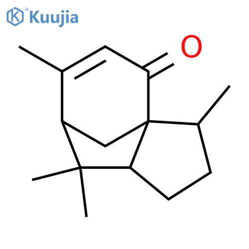 4H-3a,7-Methanoazulen-4-one,1,2,3,7,8,8a-hexahydro-3,6,8,8-tetramethyl-, (3R,3aR,7S,8aS)- structure