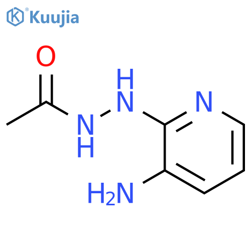 Acetic acid 2-(3-amino-2-pyridinyl)hydrazide structure