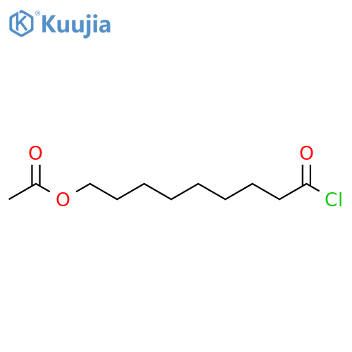 Nonanoyl chloride, 9-(acetyloxy)- structure