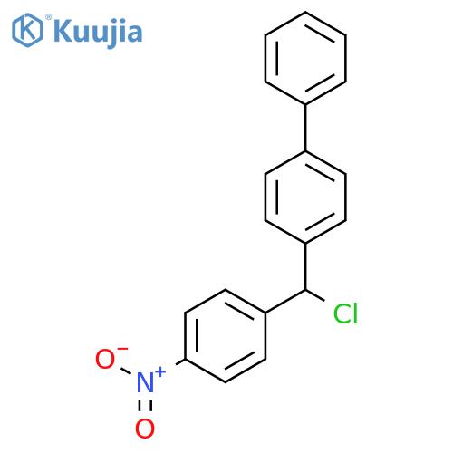 1,1'-Biphenyl, 4-[chloro(4-nitrophenyl)methyl]- structure