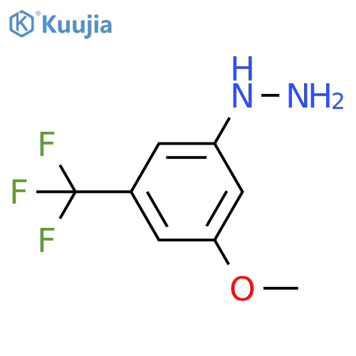 Hydrazine, [3-methoxy-5-(trifluoromethyl)phenyl]- structure