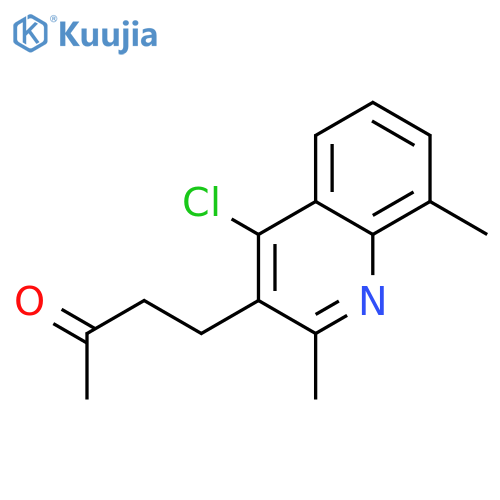 4-(4-Chloro-2,8-dimethylquinolin-3-yl)butan-2-one structure