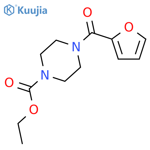 ethyl 4-(2-furoyl)piperazine-1-carboxylate structure
