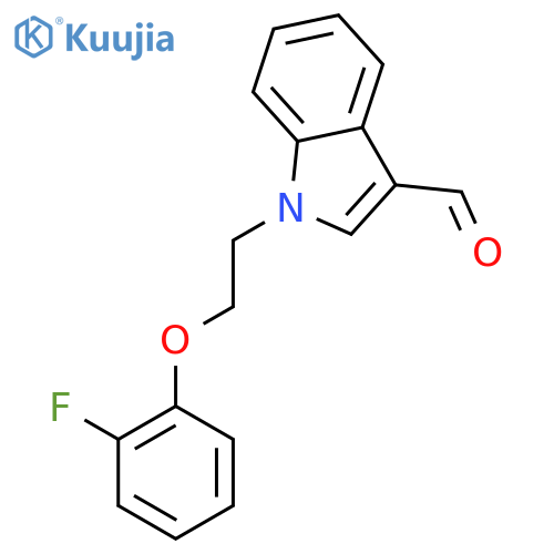 1-2-(2-Fluorophenoxy)ethyl-1H-indole-3-carbaldehyde structure