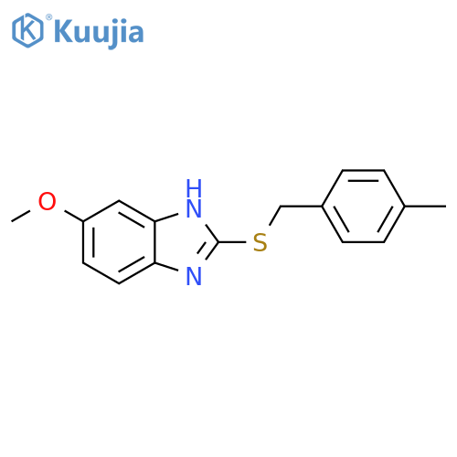 5-Methoxy-2-[(4-methylbenzyl)sulfanyl]-1H-benzimidazole structure