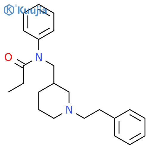 N-(1-Phenethyl-piperidin-3-ylmethyl)-N-phenyl-propionamide structure