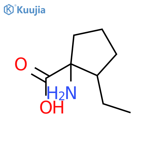 Cyclopentanecarboxylicacid, 1-amino-2-ethyl-, (1S,2S)- structure