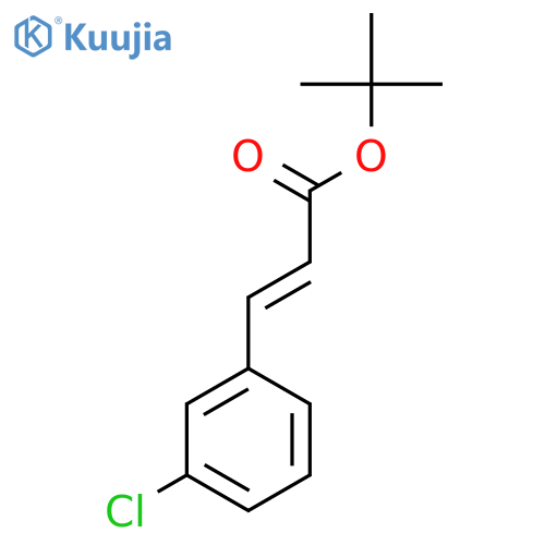 tert-butyl (2E)-3-(3-chlorophenyl)prop-2-enoate structure
