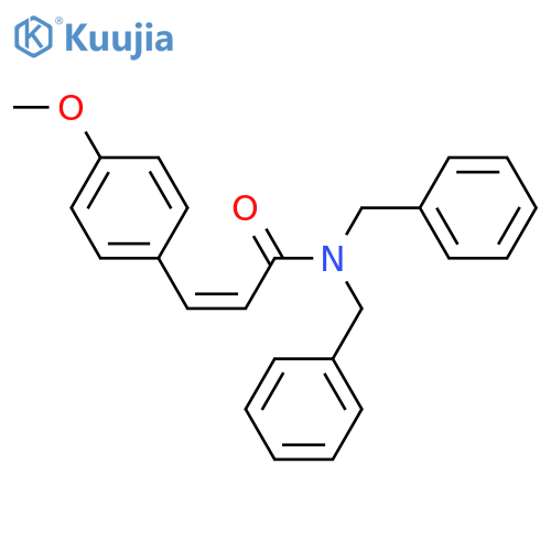 2-Propenamide, 3-(4-methoxyphenyl)-N,N-bis(phenylmethyl)-, (2Z)- structure