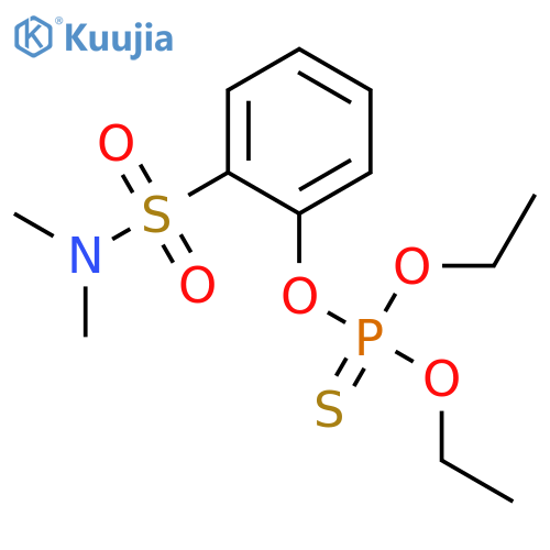 Phosphorothioic acid,O,O-diethyl ester, O-ester with o-hydroxy-N,N-dimethylbenzenesulfonamide (8CI) structure