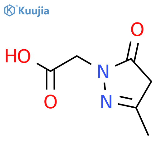 2-(3-Methyl-5-oxo-4,5-dihydro-1H-pyrazol-1-yl)acetic acid structure