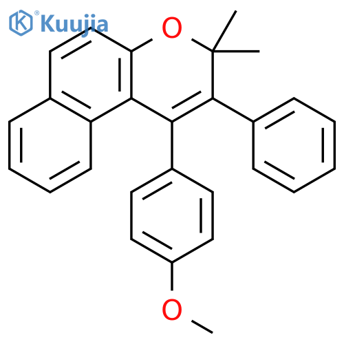 1-(4-methoxyphenyl)-3,3-dimethyl-2-phenyl-3H-benzo[f]chromene structure