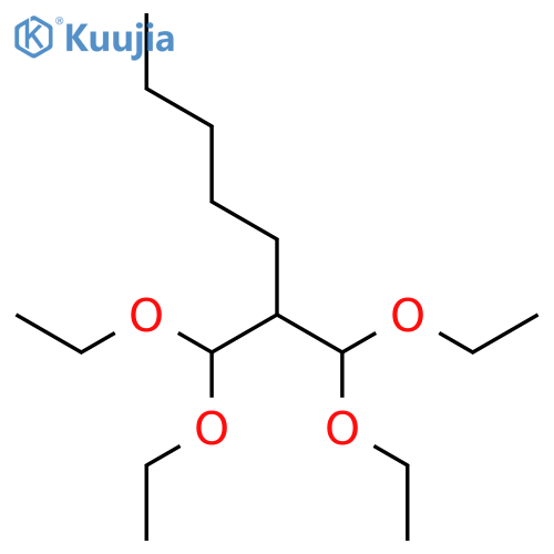 2-diethoxymethyl-1,1-diethoxyheptane structure