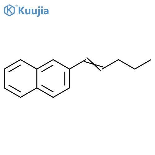 Naphthalene, 2-(1-pentenyl)- structure