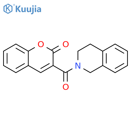 3-(1,2,3,4-tetrahydroisoquinoline-2-carbonyl)-2H-chromen-2-one structure