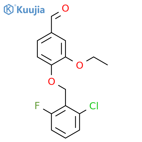 4-(2-Chloro-6-fluorobenzyl)oxy-3-ethoxybenzaldehyde structure