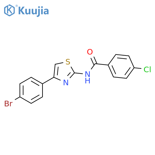 N-4-(4-bromophenyl)-1,3-thiazol-2-yl-4-chlorobenzamide structure