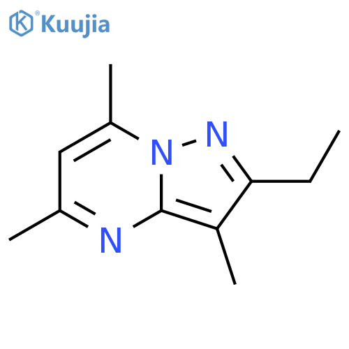 2-ethyl-3,5,7-trimethylpyrazolo[1,5-a]pyrimidine structure