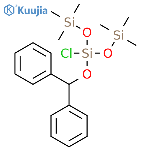 Benzhydryloxy-chloro-bis(trimethylsilyloxy)silane structure