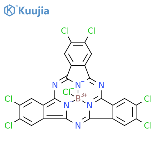 2,3,9,10,16,17-Hexachlorinated boron subphthalocyanine chloride structure