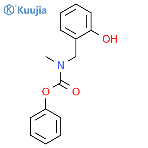 Carbamic acid, [(2-hydroxyphenyl)methyl]methyl-, phenyl ester structure