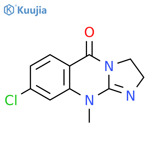 Imidazo[2,1-b]quinazolin-5(3H)-one, 8-chloro-2,10-dihydro-10-methyl- structure