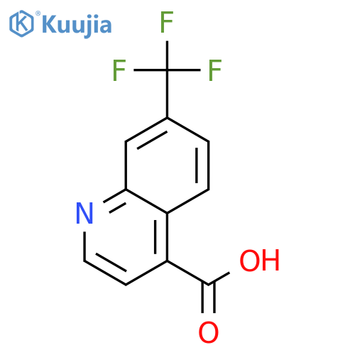 4-Quinolinecarboxylic acid, 7-(trifluoromethyl)- structure