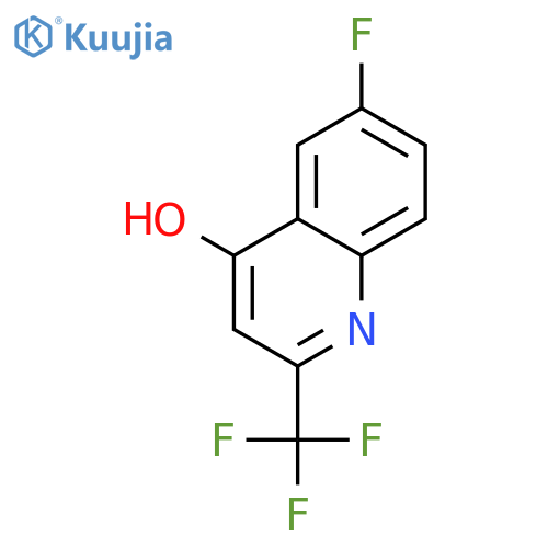 6-Fluoro--4-hydroxy-2-(trifluoromethyl)quinoline structure