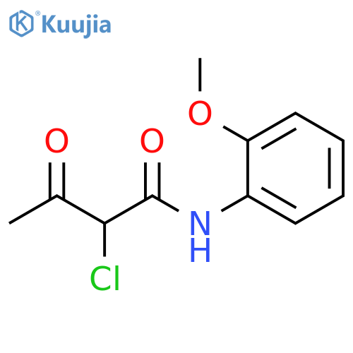 Butanamide, 2-chloro-N-(2-methoxyphenyl)-3-oxo- structure
