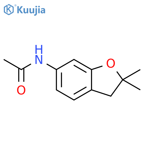 Acetamide, N-(2,3-dihydro-2,2-dimethyl-6-benzofuranyl)- structure