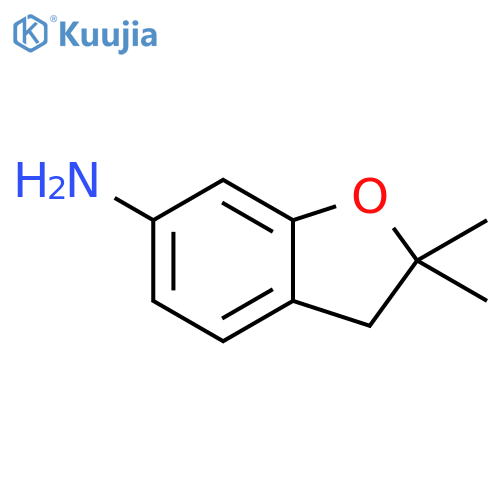 2,2-dimethyl-2,3-dihydro-1-benzofuran-6-amine structure