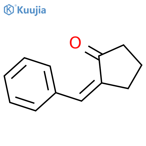 Cyclopentanone, 2-(phenylmethylene)-, (2Z)- structure