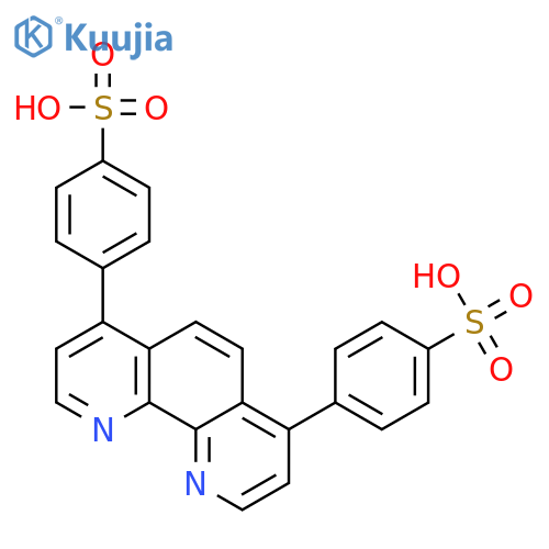 Benzenesulfonic acid, 4,4'-(1,10-phenanthroline-4,7-diyl)bis- structure