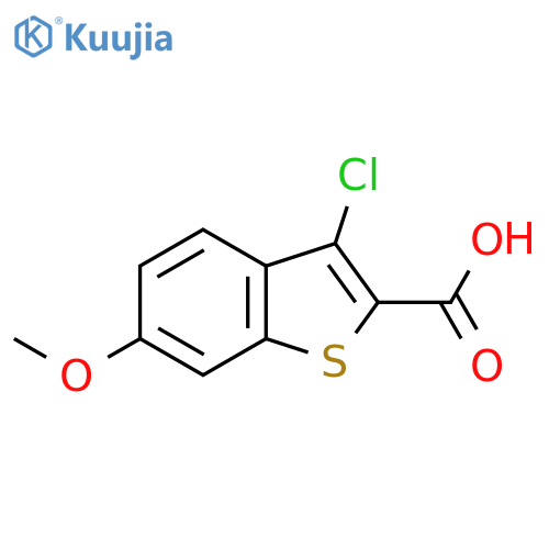 3-chloro-6-methoxy-1-benzothiophene-2-carboxylic acid structure