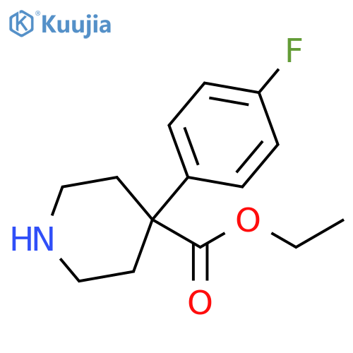 ethyl 4-(4-fluorophenyl)piperidine-4-carboxylate structure
