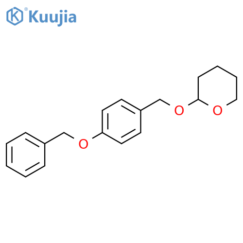 2H-Pyran, tetrahydro-2-[[4-(phenylmethoxy)phenyl]methoxy]- structure