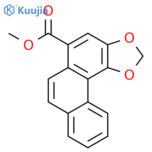 Phenanthro[3,4-d]-1,3-dioxole-5-carboxylic acid, methyl ester structure