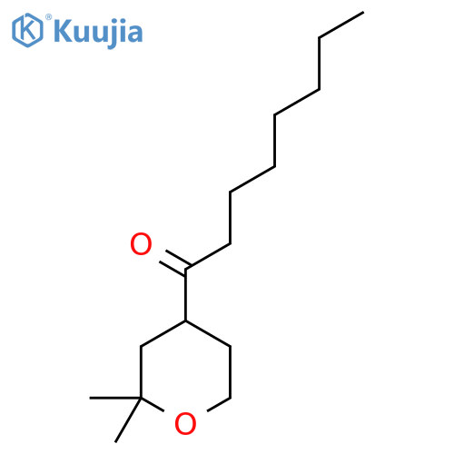 1-(2,2-dimethyltetrahydro-2H-pyran-4-yl)octan-1-one structure