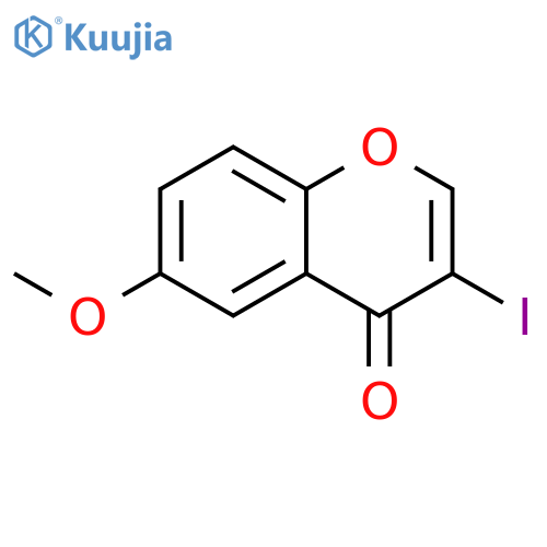 3-iodo-6-methoxy-4H-chromen-4-one structure