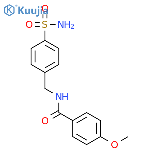 4-methoxy-N-(4-sulfamoylbenzyl)benzamide structure