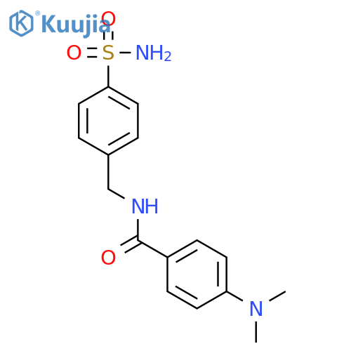 4-(dimethylamino)-N-(4-sulfamoylbenzyl)benzamide structure