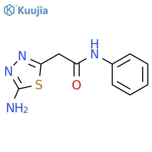 5-Amino-N-phenyl-1,3,4-thiadiazole-2-acetamide structure