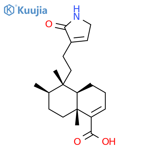 1-Naphthalenecarboxylicacid,5-[2-(2,5-dihydro-2-oxo-1H-pyrrol-3-yl)ethyl]-3,4,4a,5,6,7,8,8a-octahydro-5,6,8a-trimethyl-,(4aR,5S,6R,8aR)- structure