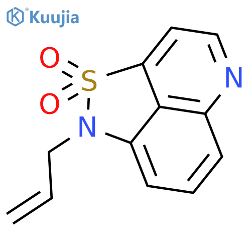 1H-Isothiazolo[5,4,3-de]quinoline, 1-(2-propenyl)-, 2,2-dioxide structure
