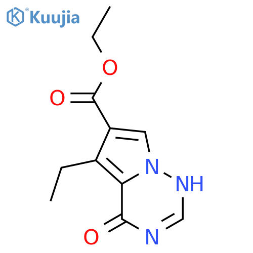 ethyl 5-ethyl-4-hydroxypyrrolo[2,1-f][1,2,4]triazine-6-carboxylate structure