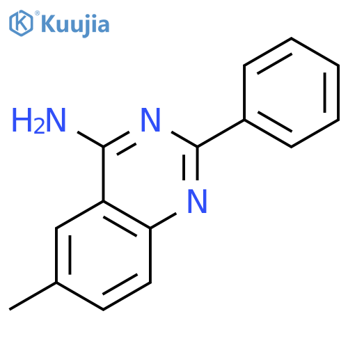 4-QUINAZOLINAMINE, 6-METHYL-2-PHENYL- structure
