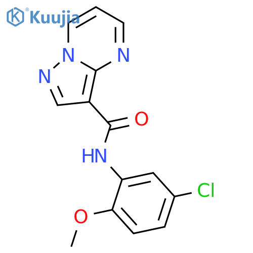N-(5-chloro-2-methoxyphenyl)pyrazolo[1,5-a]pyrimidine-3-carboxamide structure
