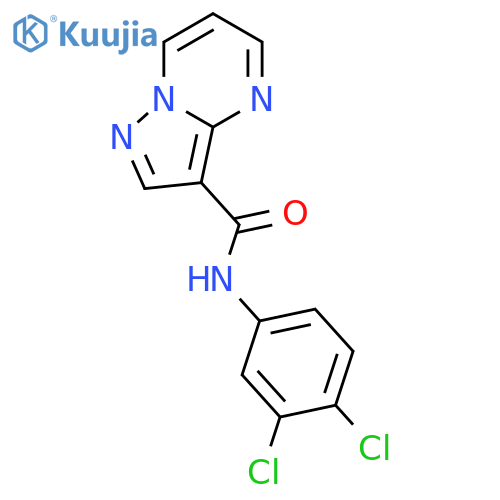 N-(3,4-dichlorophenyl)pyrazolo[1,5-a]pyrimidine-3-carboxamide structure
