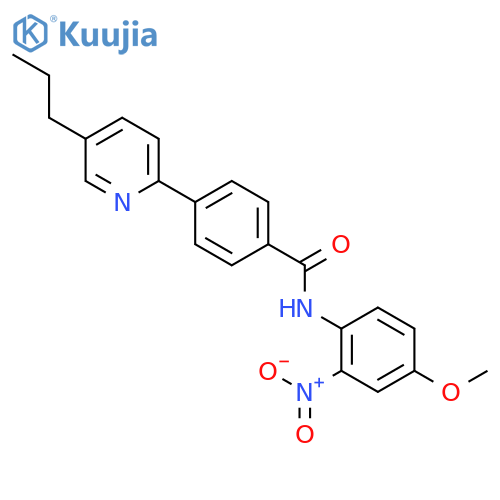Benzamide, N-(4-methoxy-2-nitrophenyl)-4-(5-propyl-2-pyridinyl)- structure